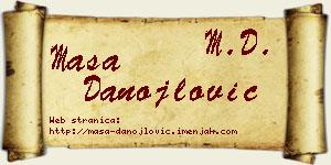 Maša Danojlović vizit kartica